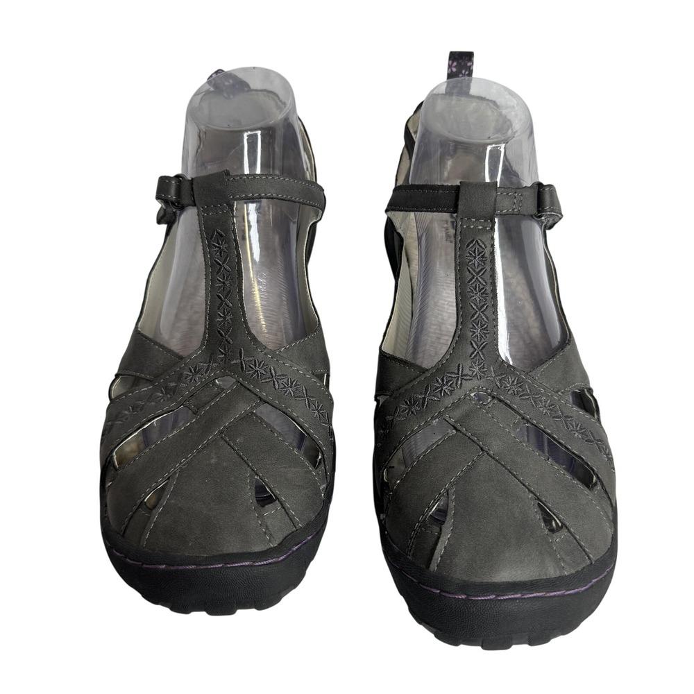 JBU by Jambu Shoes Womens Size 10 Gray Cynthia Vegan Memory Foam Mary Jane - Picture 3 of 11